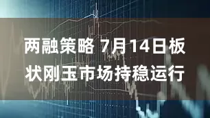 两融策略 7月14日板状刚玉市场持稳运行