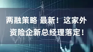 两融策略 最新！这家外资险企新总经理落定！